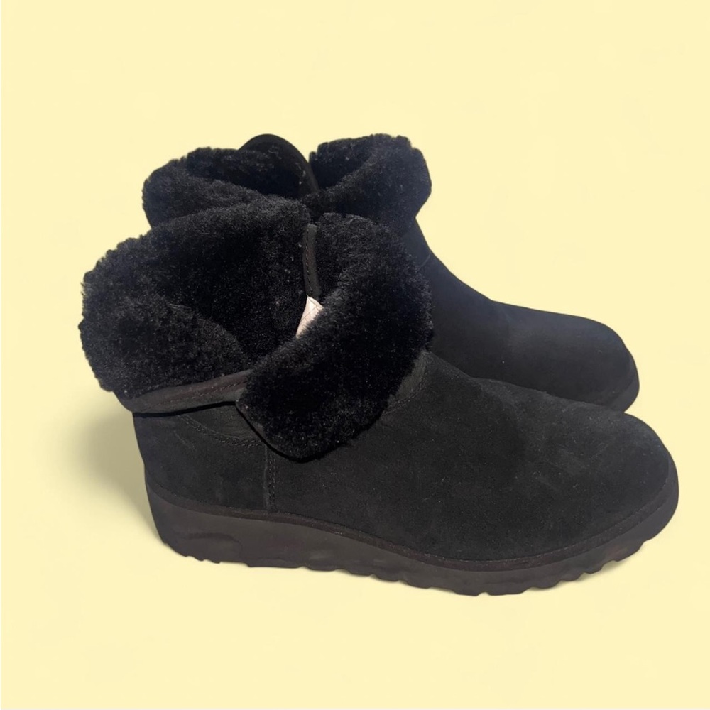 UGG Black Fur-Lined Boots